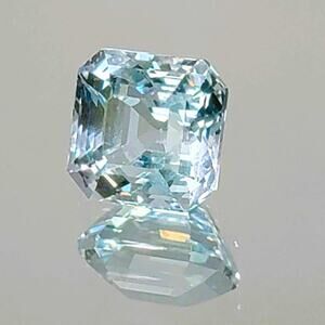 Dazzling 4.75 Carat Asscher Cut Aquamarine!